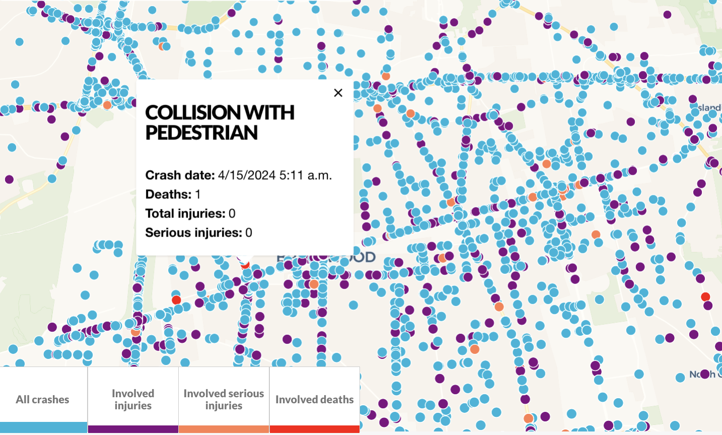 Locating Long Island's most dangerous roads